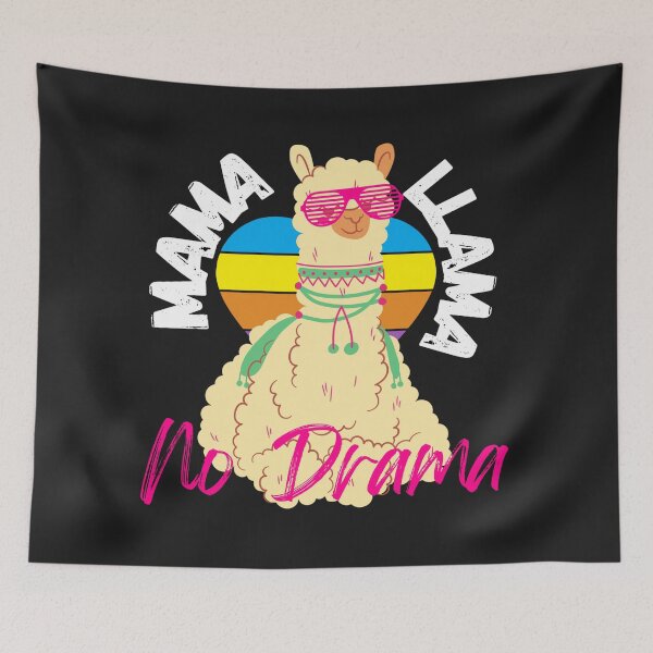 Item preview, Mama Llama No Drama (Distressed) designed and sold by UnboundFull.