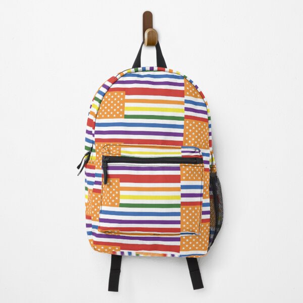 Item preview, US FLAG LGBTQ+ RAINBOW COLORS - AMERICAN FLAG IN THE PRIDE RAINBOW FLAG COLORS designed and sold by Clifford Hayes.