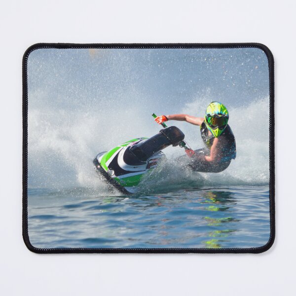 Item preview, Jet Ski competitor cornering at speed creating at lot of spray. designed and sold by Umdash919.