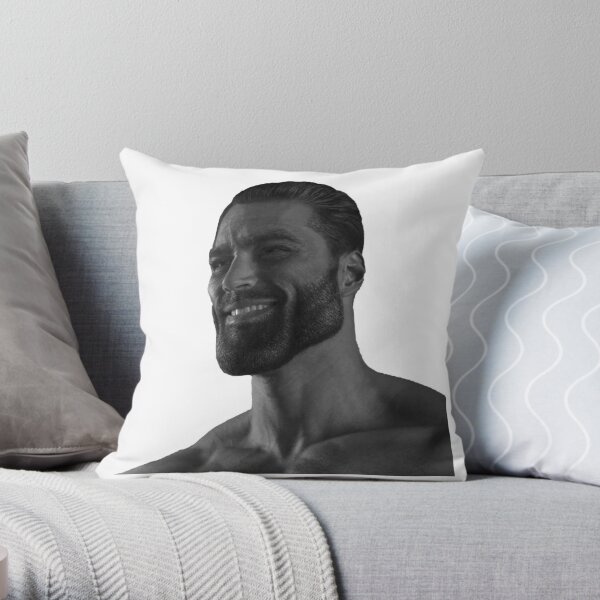 Giga Chad Real Pillows & Cushions for Sale