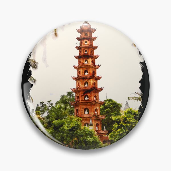 Item preview, Hanoi Vietnam city watercolor designed and sold by chrlalexandru.
