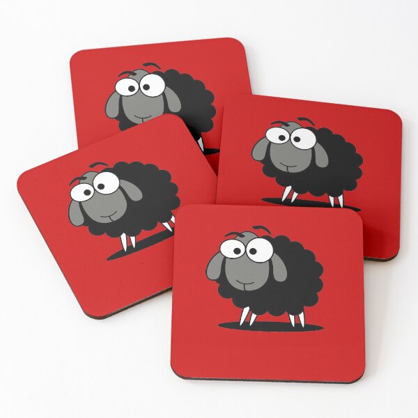 Item preview, Black Sheep Cartoon Funny T-Shirt Sticker Duvet Cover designed and sold by deanworld.