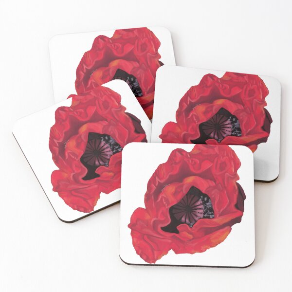 Artikelvorschau, Einzelne rote Mohnblume entworfen und verkauft von Wondersofwhimsy.