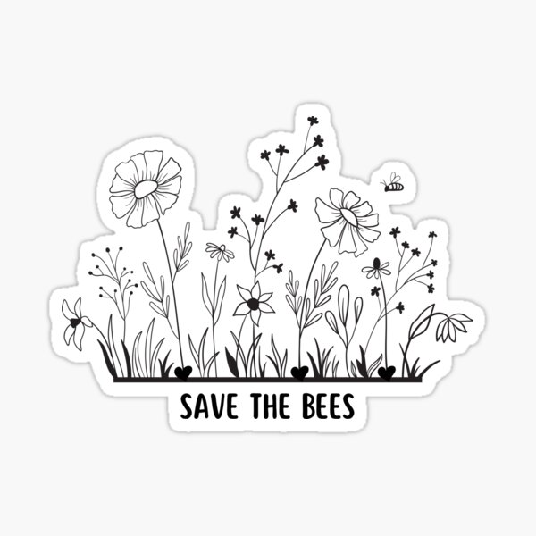 Item preview, Flowers - Save the bees designed and sold by ZenNature.