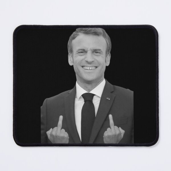 Item preview, Emmanuel Macron Middle Finger Funny Photoshop designed and sold by Teetans.