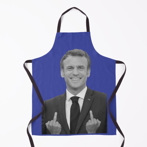 Item preview, Emmanuel Macron Middle Finger Funny Photoshop designed and sold by Teetans.