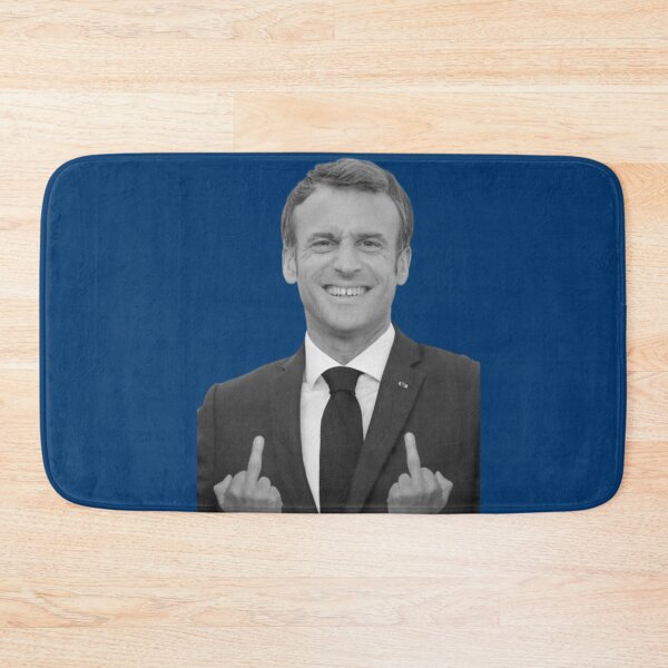 Item preview, Emmanuel Macron Middle Finger Funny Photoshop designed and sold by Teetans.