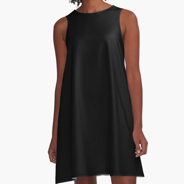 Solid Black Duvet Cover - Noir Bedspread - Plain Skirt, Cushion Socks A-Line Dress