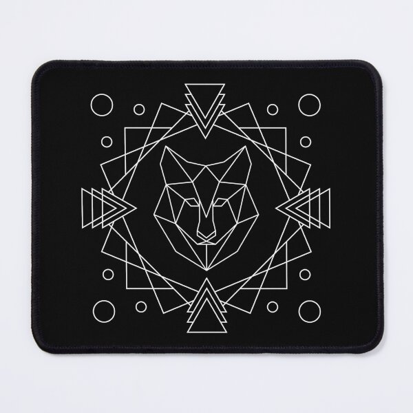 Item preview, Triangle wolf (white) designed and sold by RatArt Designs.