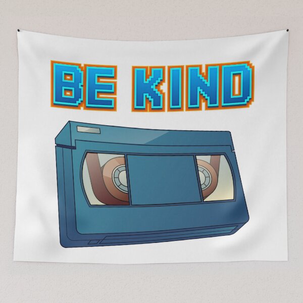 Item preview, Be Kind Rewind VHS Tape Pun designed and sold by johnta17.