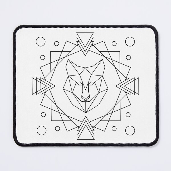 Item preview, Triangle wolf (black) designed and sold by RatArt Designs.