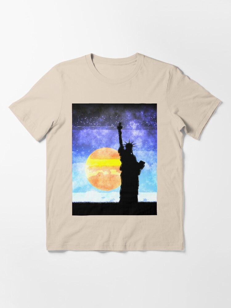 Alternate view of Majestic Lady Liberty Essential T-Shirt