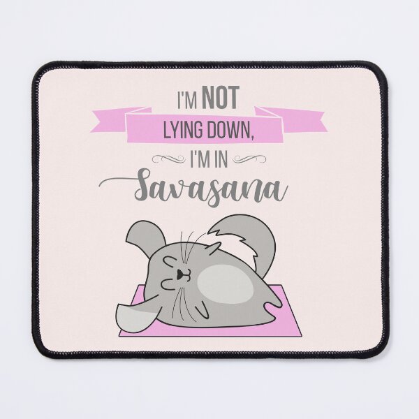 Item preview, Savasana - chinchilla designed and sold by RatArt Designs.
