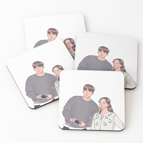 Item preview, Kim Woo-bin & Han Ji-min (Our Blues) designed and sold by hibuttery.