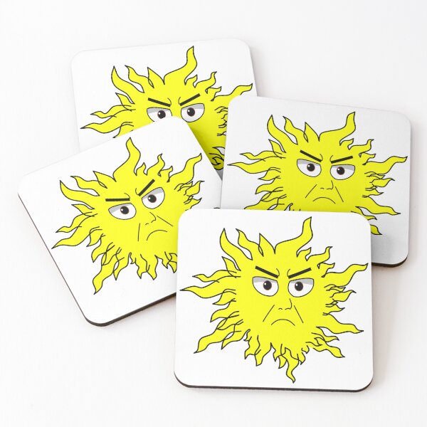 Item preview, Angry Sun Face designed and sold by JustCoolShop.