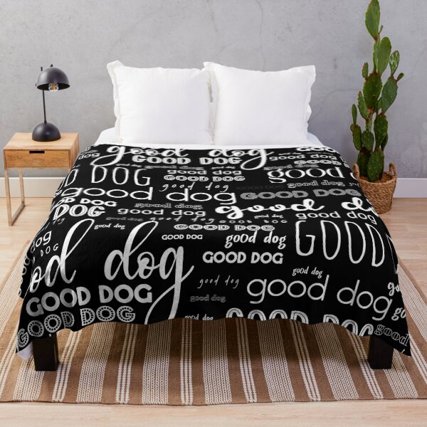Item preview, Good Dog Cute Typography for Good Dogs or Confused Cats in Black and White designed and sold by kierkegaard.