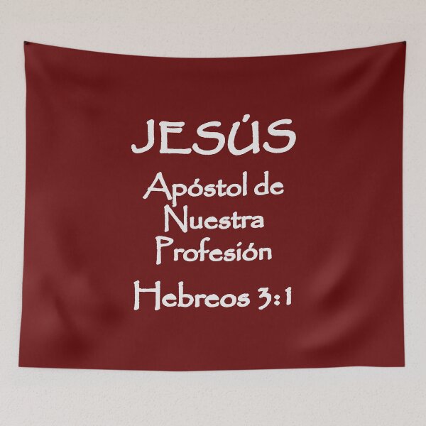 Item preview, Hebrews 3:1 Jesus High Priest of our Profession Spanish Bible Verse designed and sold by NombresDeJesus.