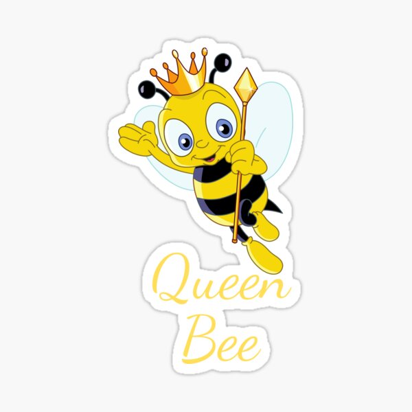 Womens Queen Bee Boss Lady Bee Gifts For Women' Sticker