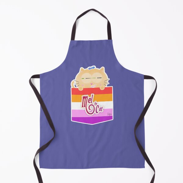 Item preview, Mel the Cat Coming Out Pocket Lesbian Flag designed and sold by elisagavi.