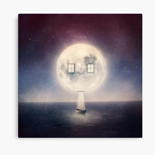 Moon House Canvas Print