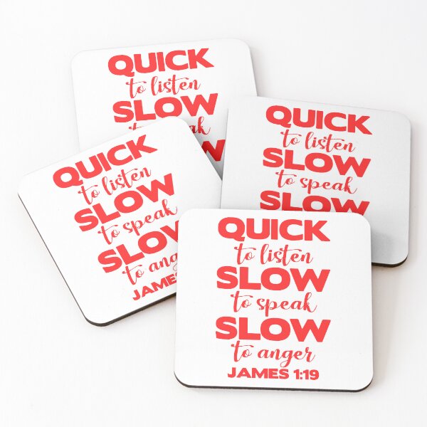 Item preview, James 1:19 Quick to Listen designed and sold by plushism.