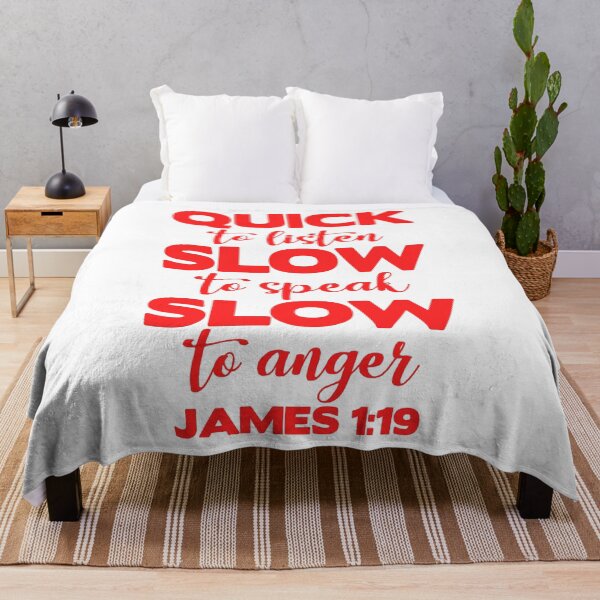 Item preview, James 1:19 Quick to Listen designed and sold by plushism.