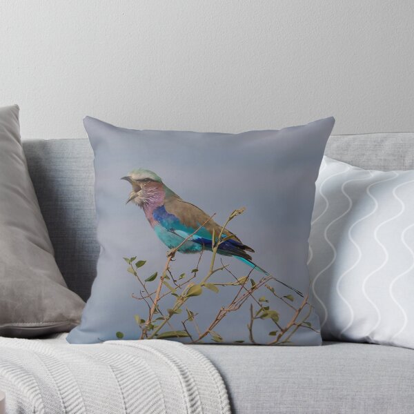 Item preview, Lilac Breasted Roller Singing-Botswana designed and sold by Monika-J-Wright.