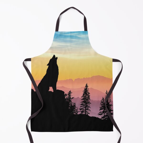 Item preview, Wolf Howl Summer Sunset Square designed and sold by MMwolfdogden.