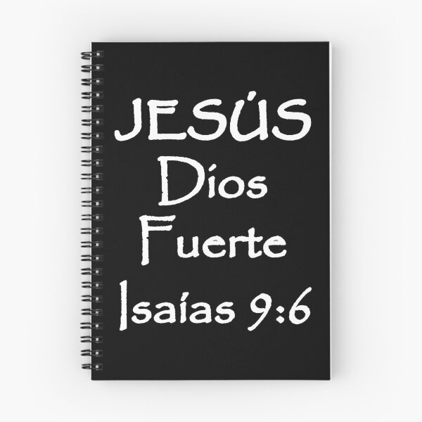 Item preview, Isaiah 9:6 Jesus Mighty God Spanish Bible Verse designed and sold by NombresDeJesus.