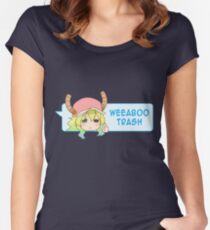 Lucoa Weeb trash Women's Fitted Scoop T-Shirt