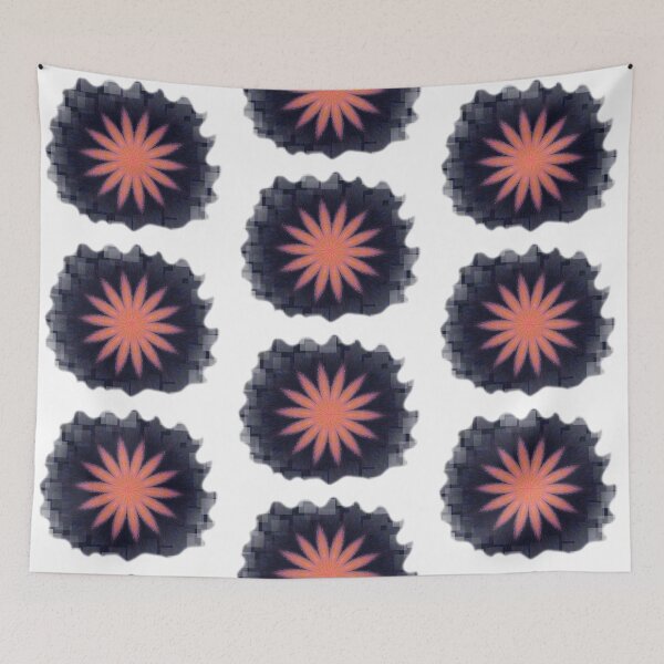 Item preview, Navy Pink Flowered Blob designed and sold by kristalcurt.