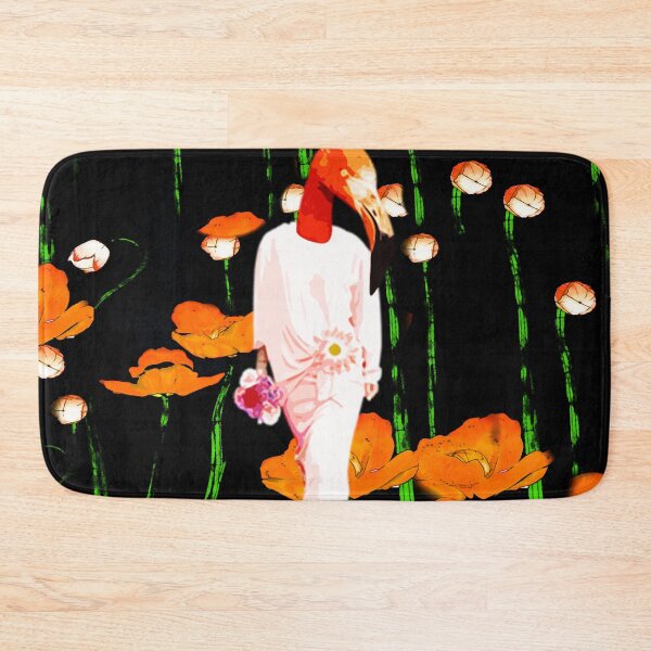 Item preview, Flamingo Fashionista bird in a dress botanical print designed and sold by Nonsense and Relish.