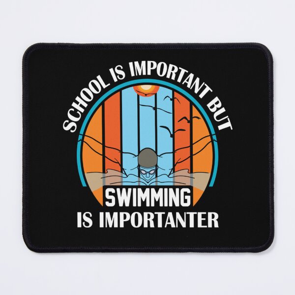 Item preview, School Is Important But Swimming Is Importanter Swimming Lovers Active T-Shirt designed and sold by veronicaab.