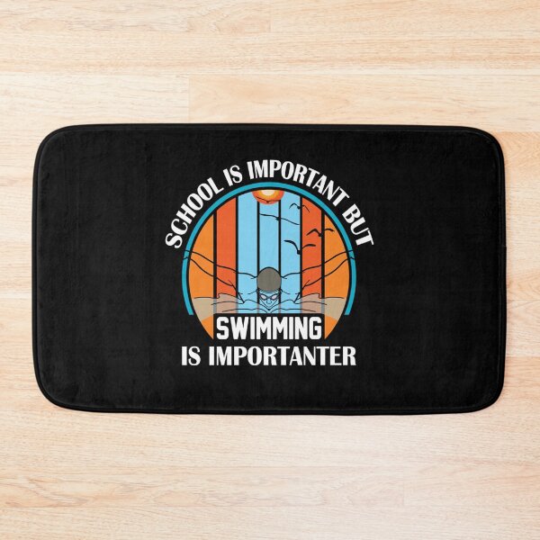 Item preview, School Is Important But Swimming Is Importanter Swimming Lovers Active T-Shirt designed and sold by veronicaab.