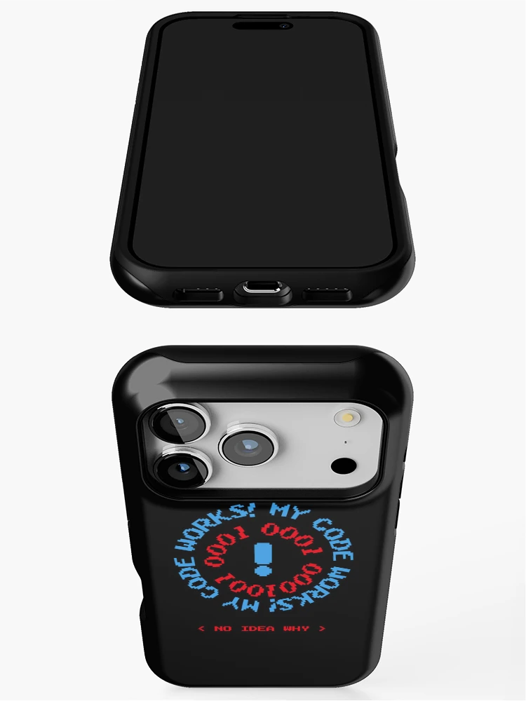 Thumbnail 3 of 4, iPhone Case, Computer Geek Born To Code It Works designed and sold by ComputerGeeksTs.