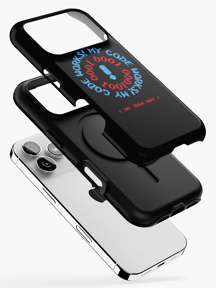 Thumbnail 2 of 4, iPhone Case, Computer Geek Born To Code It Works designed and sold by ComputerGeeksTs.