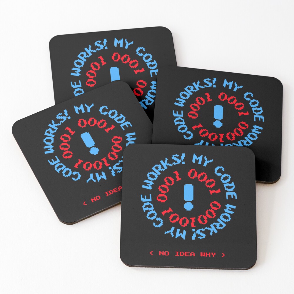 Item preview, Coasters (Set of 4) designed and sold by ComputerGeeksTs.