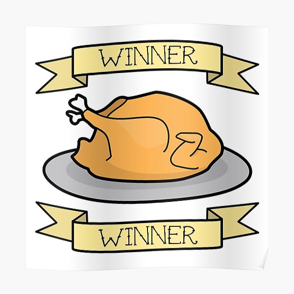 "Winner, Winner, Chicken Dinner!" Poster by eMsk | Redbubble
