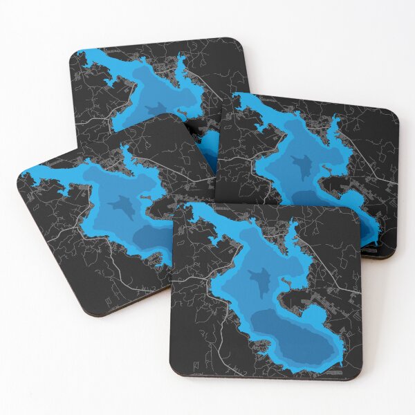 Item preview, Lake Livingston Map - Water Depth designed and sold by DimDom.
