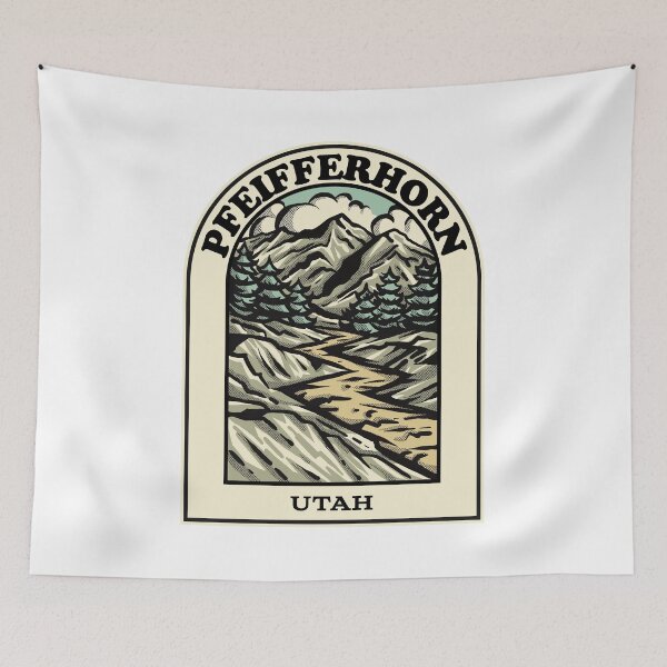 Aperçu de l'œuvre Pfeifferhorn Utah hiking backpacking trail créée et vendue par HalpinDesign.