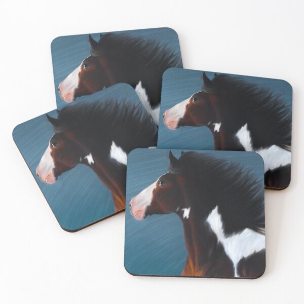 Item preview, American Paint Horse, Majestic Native American Horse, American Pinto Horse, American Paint Horse Oil Paint designed and sold by Paintcorner.
