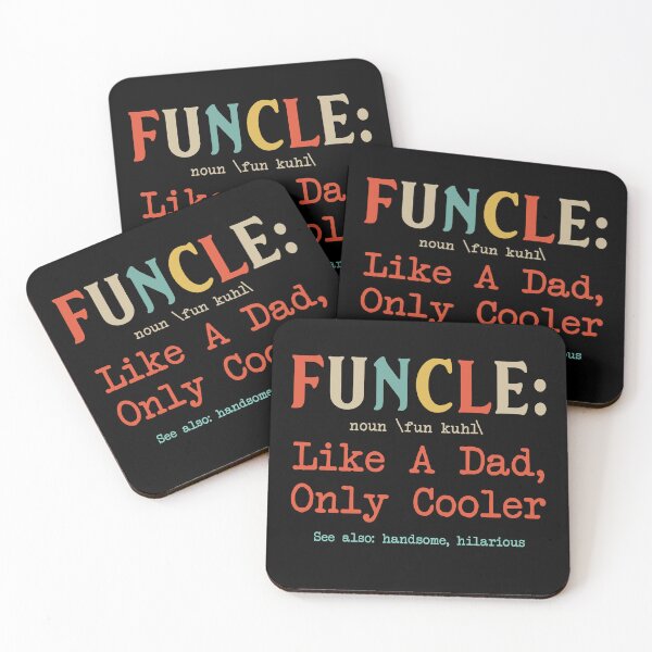 Item preview, Funny Uncle Tshirt - Funcle Like A Dad Only Cooler designed and sold by SunsetGloww.
