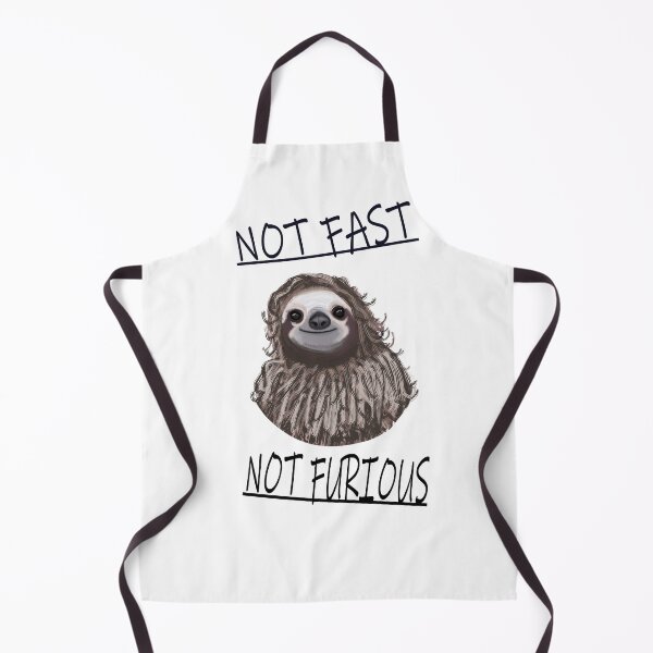 Item preview, Not Fast Not Furious Sloth white background designed and sold by DemonicGloom.