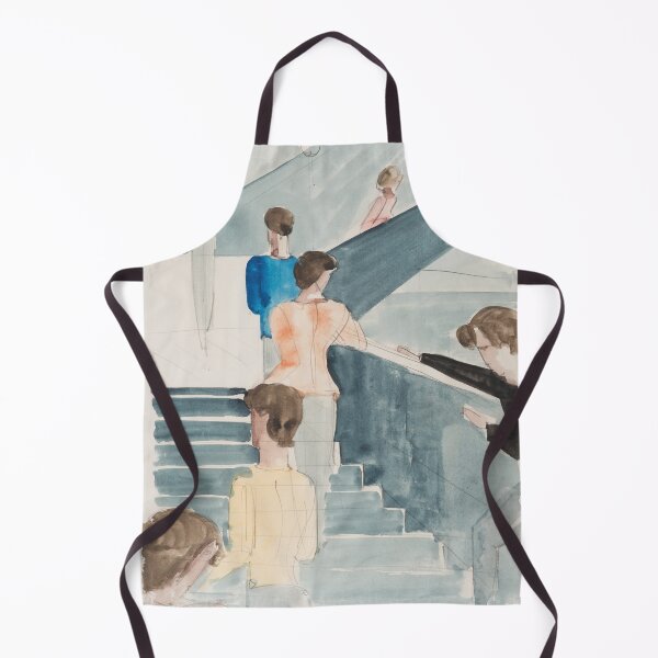 Item preview, Oskar Schlemmer Bauhaus Staircase 1931, watercolor painting designed and sold by Mauswohn.