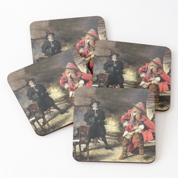 Item preview, Seventeenth Century gentlemen vintage art by Edgar Bundy designed and sold by Vintage Designs +.