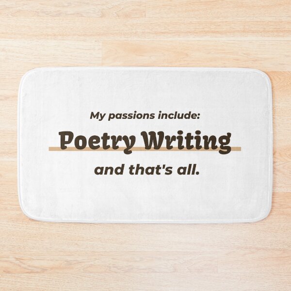 Item preview, Poetry Writing is my passion designed and sold by cooldesignsalot.