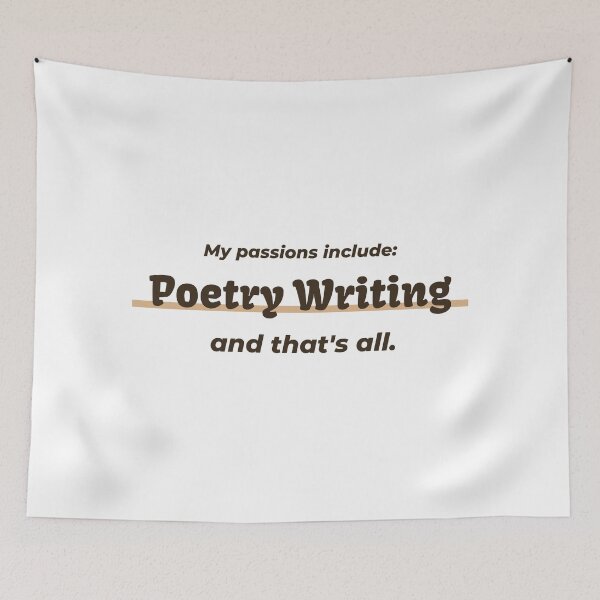 Item preview, Poetry Writing is my passion designed and sold by cooldesignsalot.