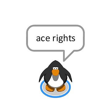 Artwork thumbnail, Ace Rights penguin sticker by NotCD
