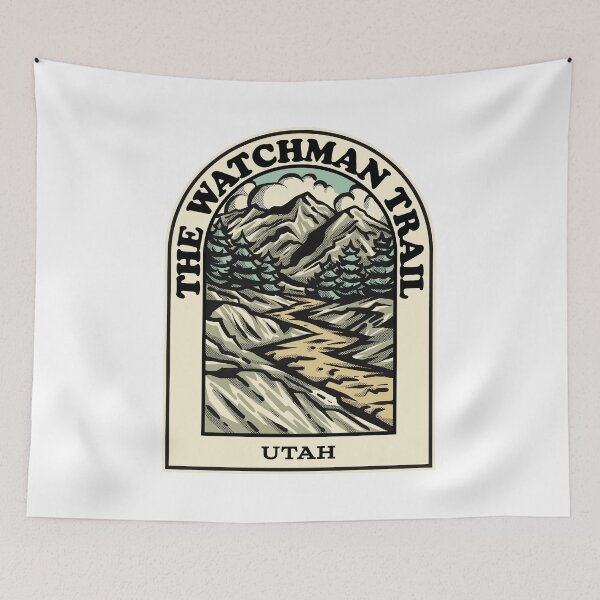 Item preview, The Watchman Trail Utah hiking backpacking trail designed and sold by HalpinDesign.