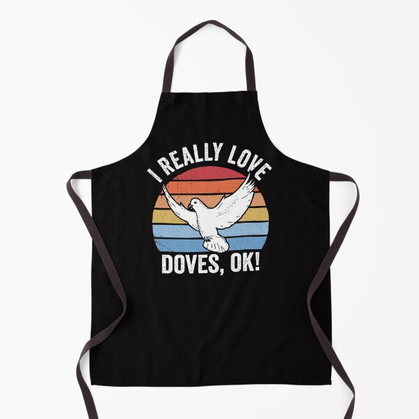 Item preview, I Really Love Doves Ok! Retro Dove Design designed and sold by Kawaiindoodle.